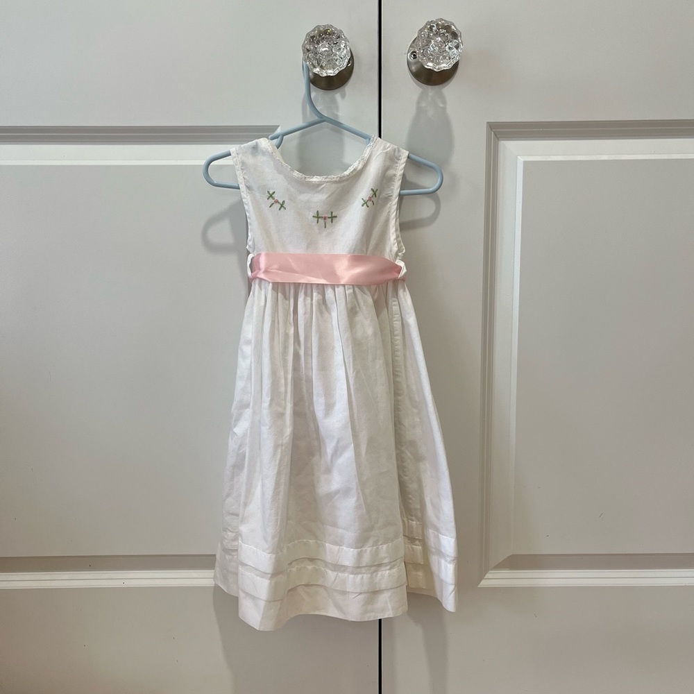 Strasburg girls 3T delicate white dress